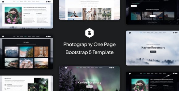 Locus – Photography One Page Bootstrap 5 Template Free