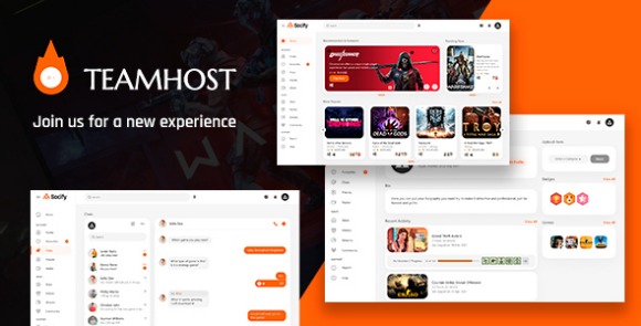 TeamHost v1.0 – Gaming Community HTML Template Free
